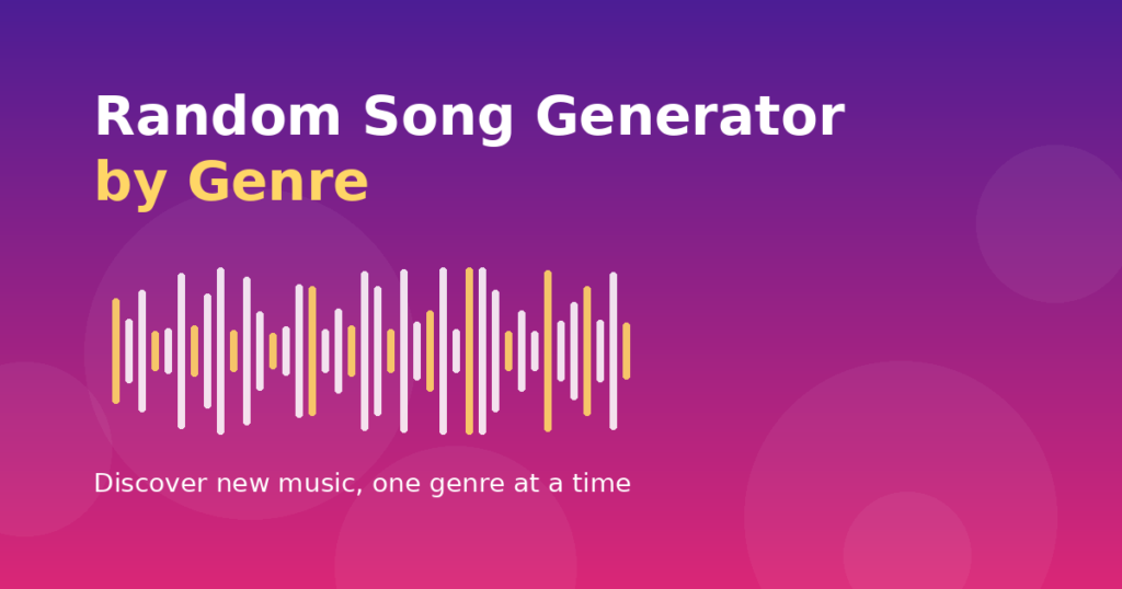 Random Song Generator By Genre